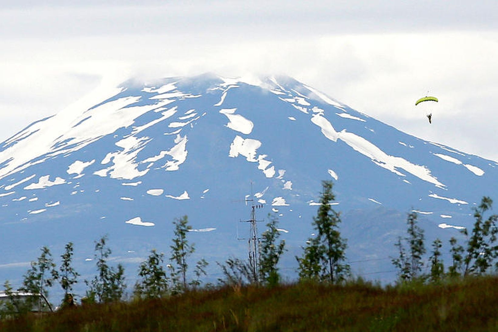 Ljósmyndari mbl.is var á staðnum í dag og náði mynd …