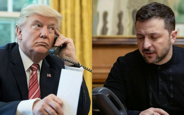 Trump og Selenskí.