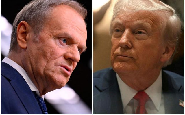 Donald Tusk og Donald Trump.