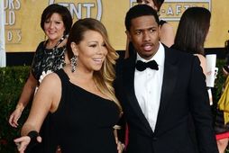 Mariah Carey ásamt fyrrverandi eiginmanni sínum Nick Cannon.