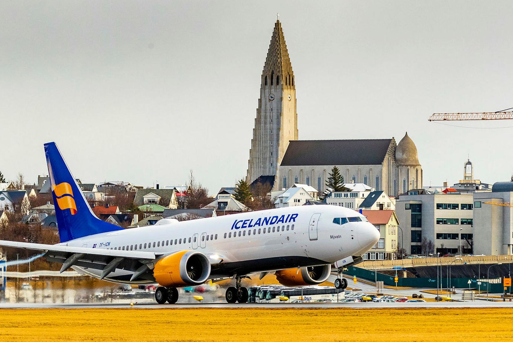 Flugvél Icelandair.