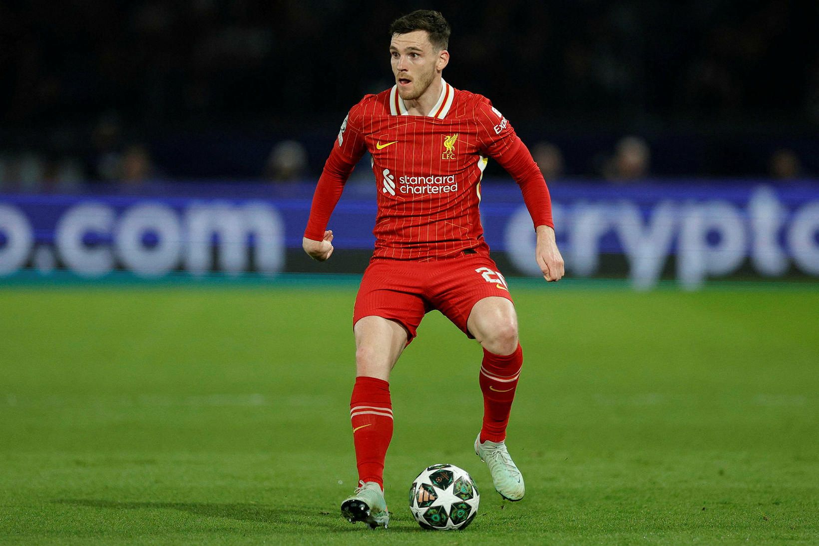 Andy Robertson í leik með Liverpool.