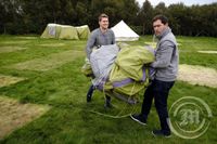 Birnir Orri og Ernir Skorri Péturssynir hjá Rent-a-tent