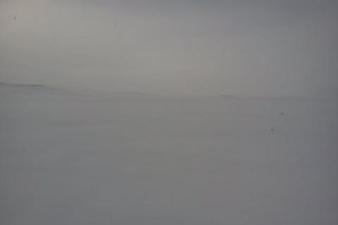 Heavy snow in the Laugafell area, north Iceland.