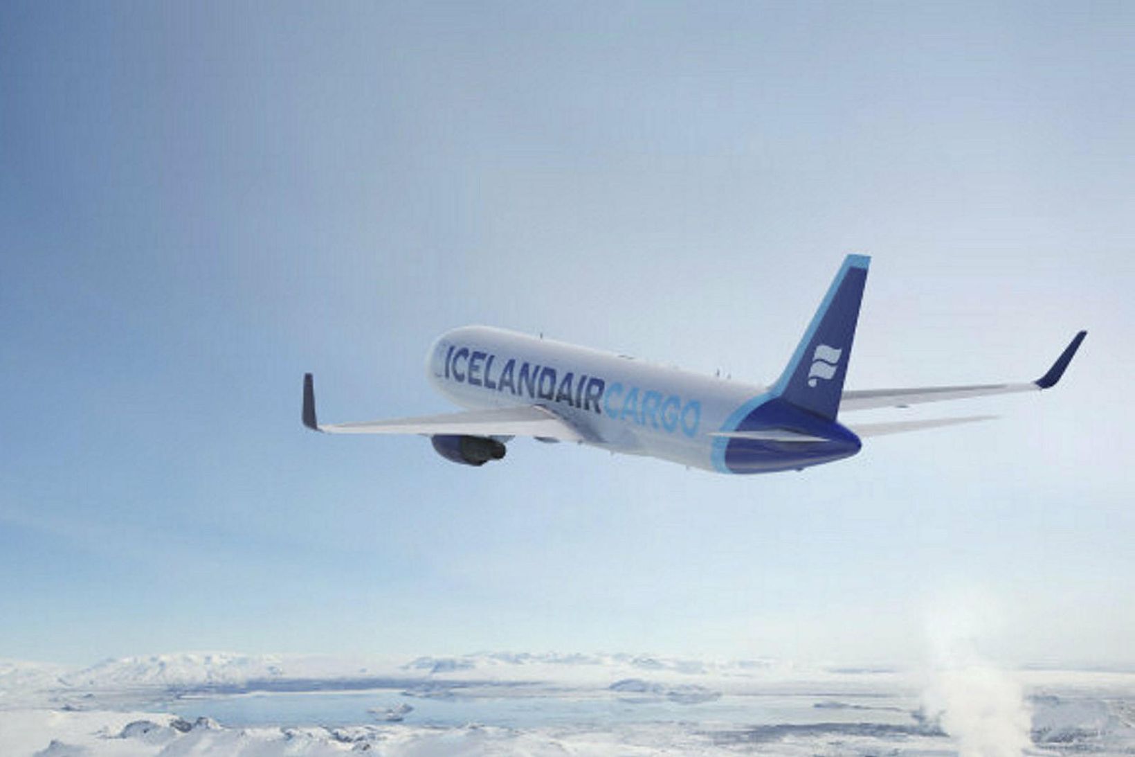 Ný flugvél Icelandair Cargo.