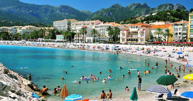 Menton er hinn fullkomni strandbær.