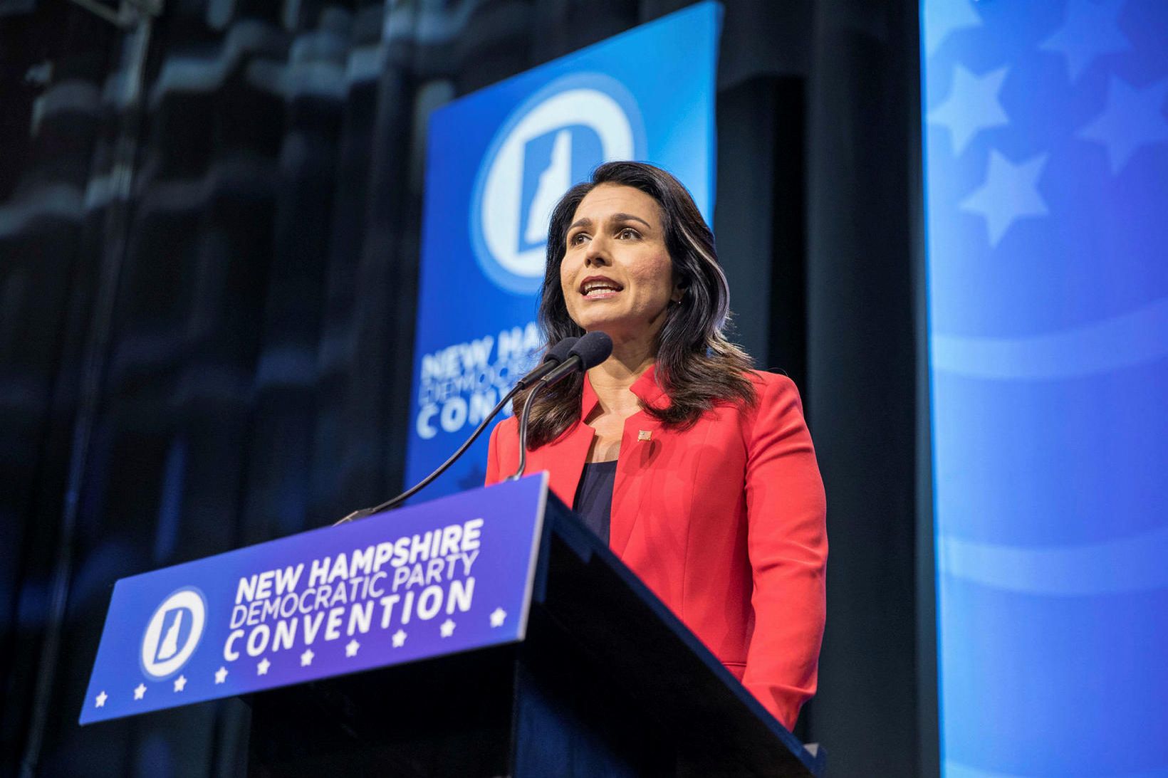 Tulsi Gabbard árið 2019 er hún var þingkona Demókrataflokksins.