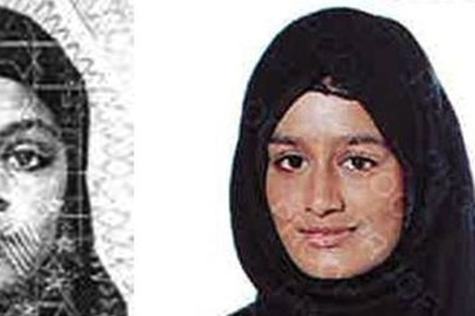 Kadiza Sultana, Amira Abase og Shamima Begum voru 15 ára …