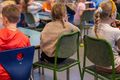 Skólastofa Í leiðbeiningum mennta- og barnamálaráðuneytisins segir að til að sinna ytra mati þurfi sérstakir matsaðilar að heimsækja grunnskóla.
