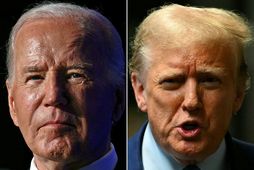 Joe Biden og Donald Trump mætast í kappræðum 27. júní.