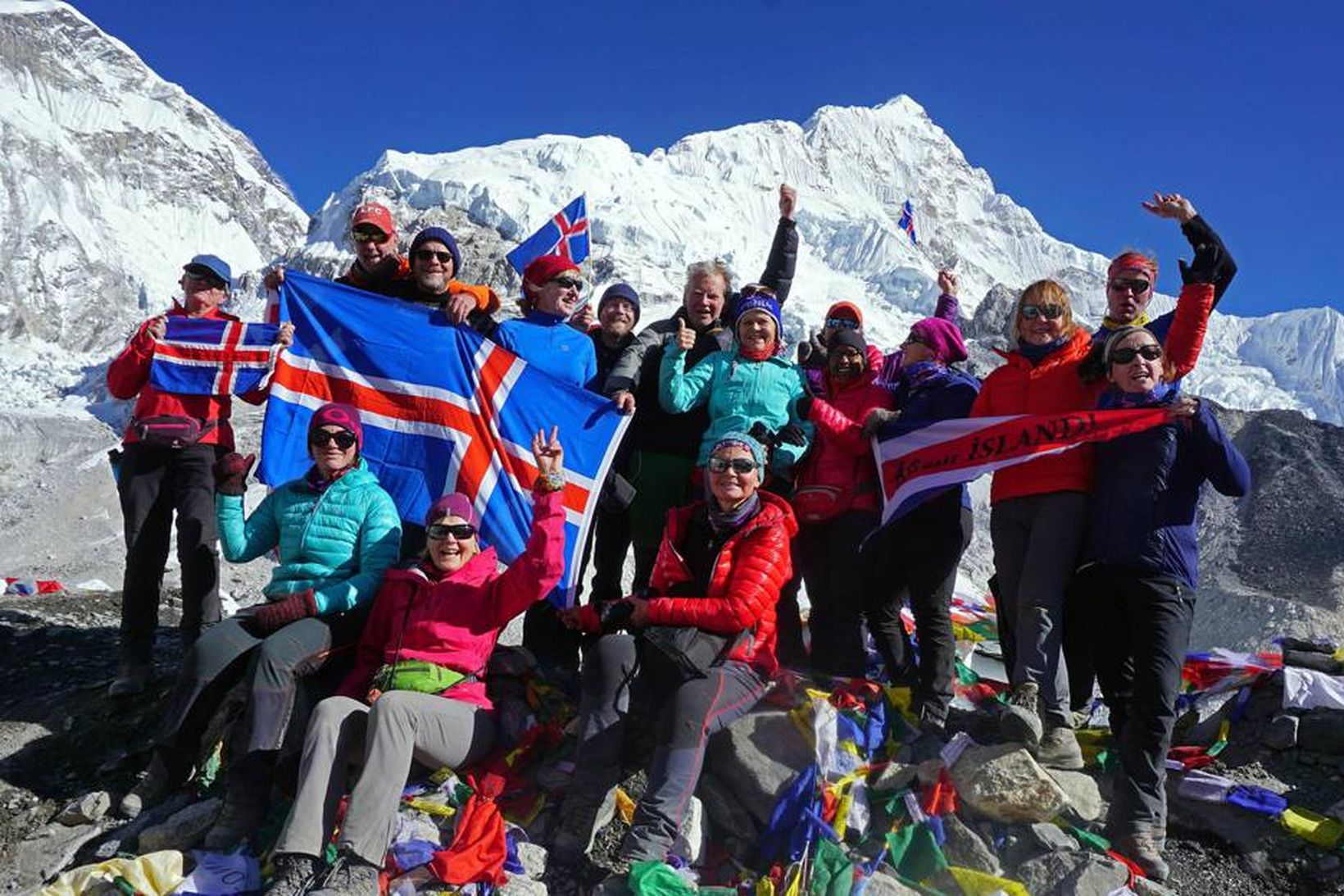 Grunnbúðir Everest í október. Um 60 Íslendingar ganga í grunnbúðirnar …