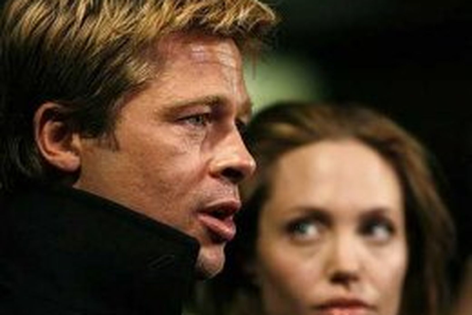 Brad Pitt og Angelina Jolie við frumsýningu heimildarmyndarinnar God Grew …