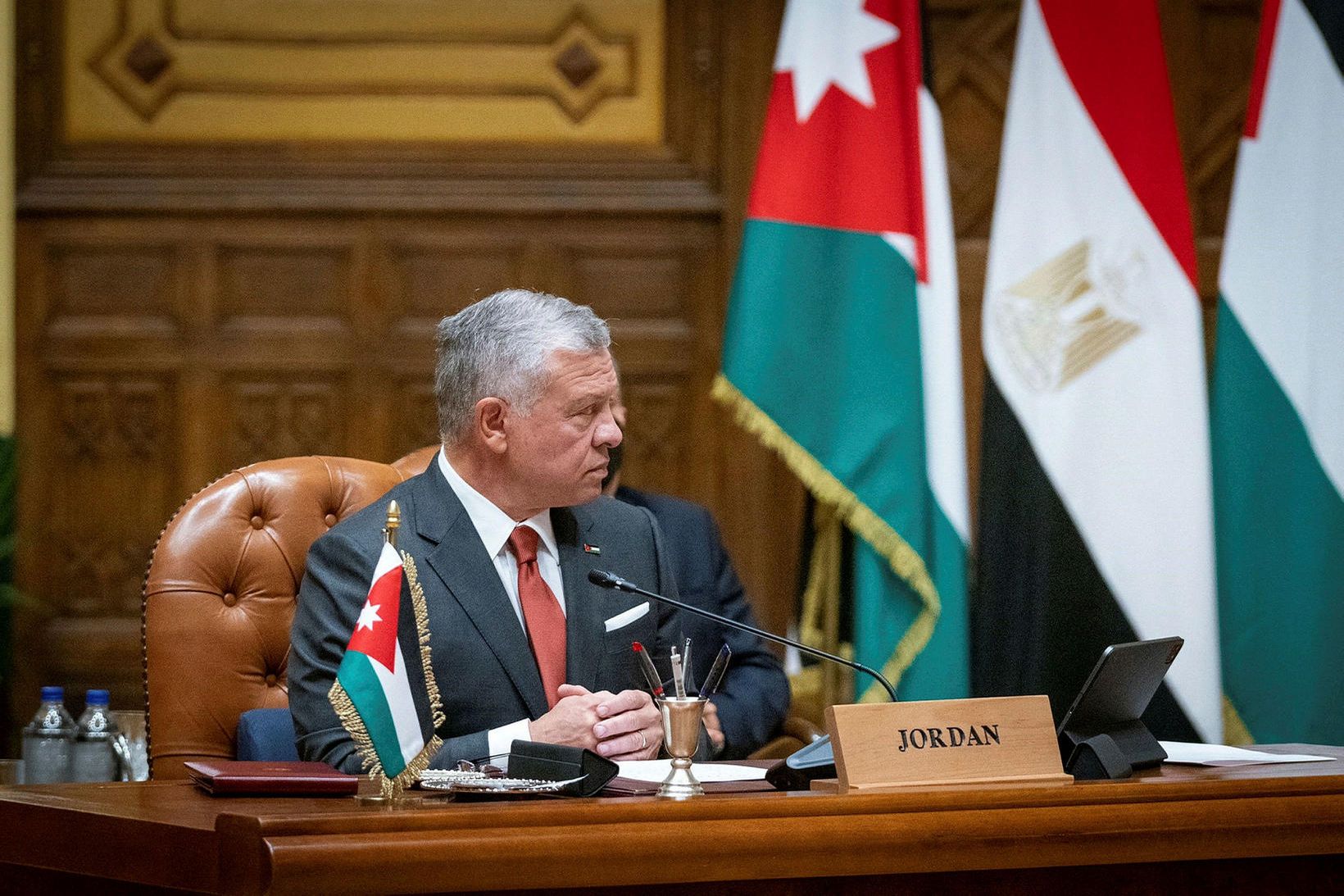 Abdullah II, konungur Jórdaníu.