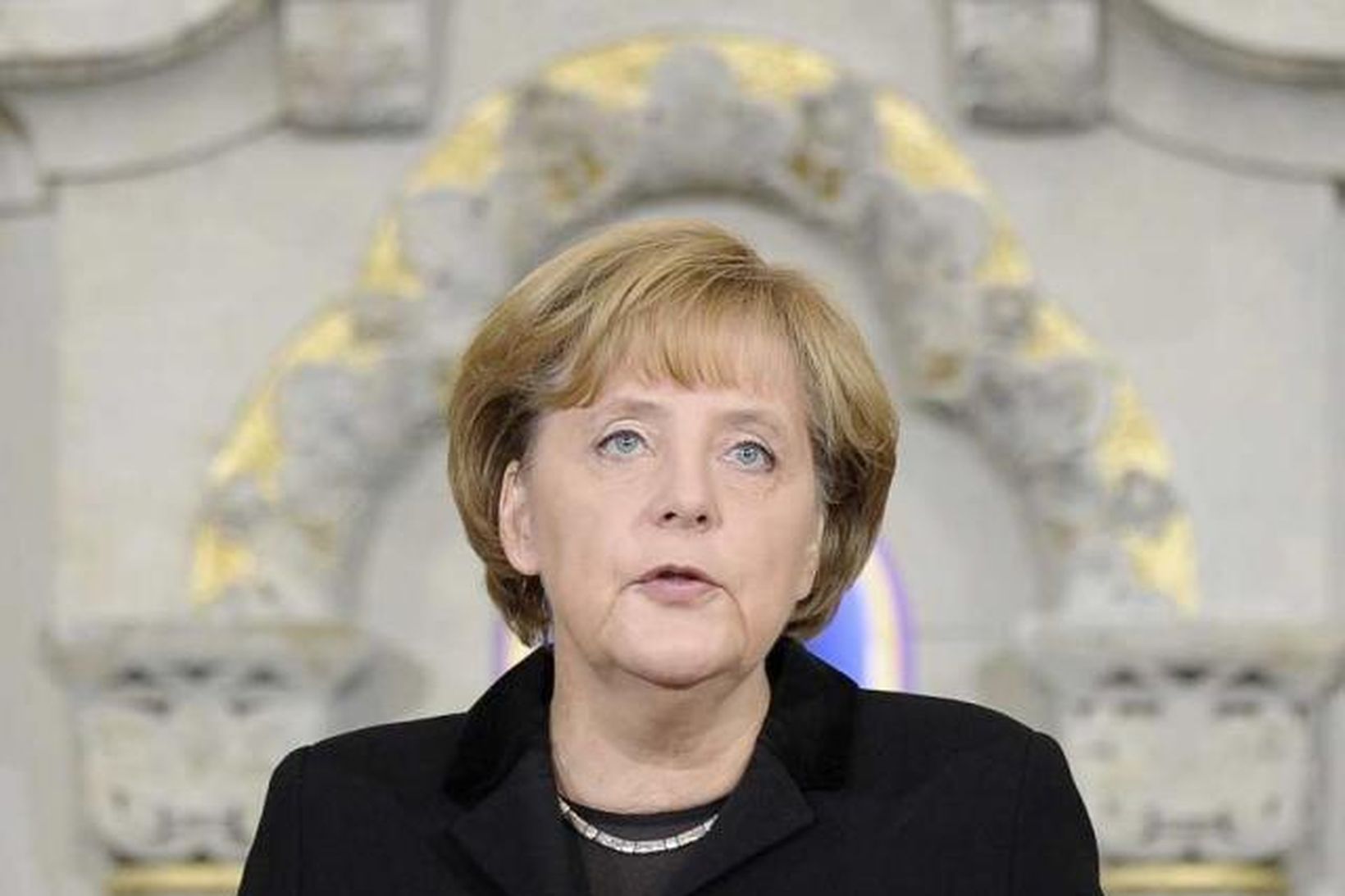 Angela Merkel, kanslari Þýskalands, segir útlitið svart í efnahagsmálum þjóðarinnar.