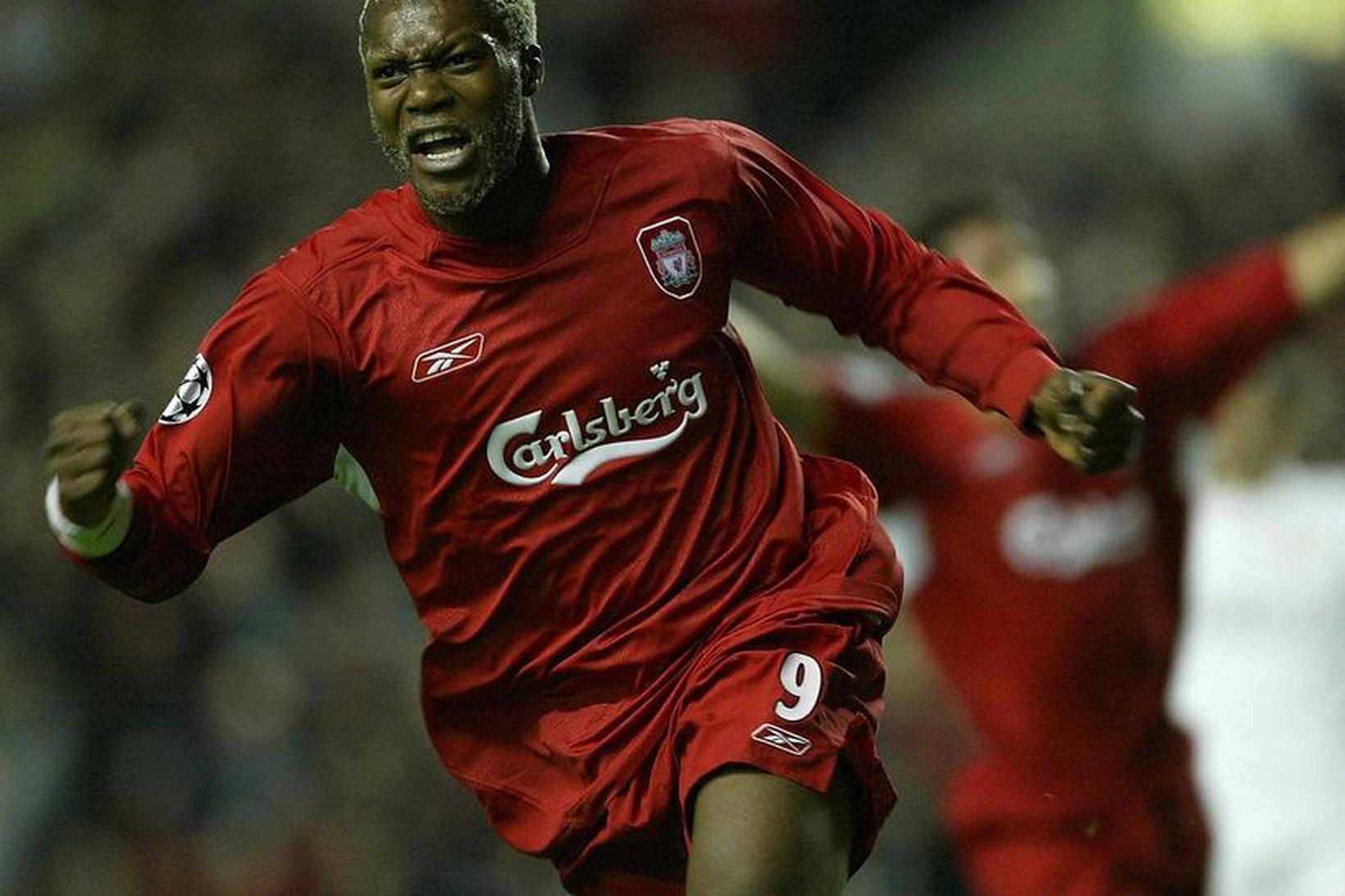 Djibril Cisse í búningi Liverpool.