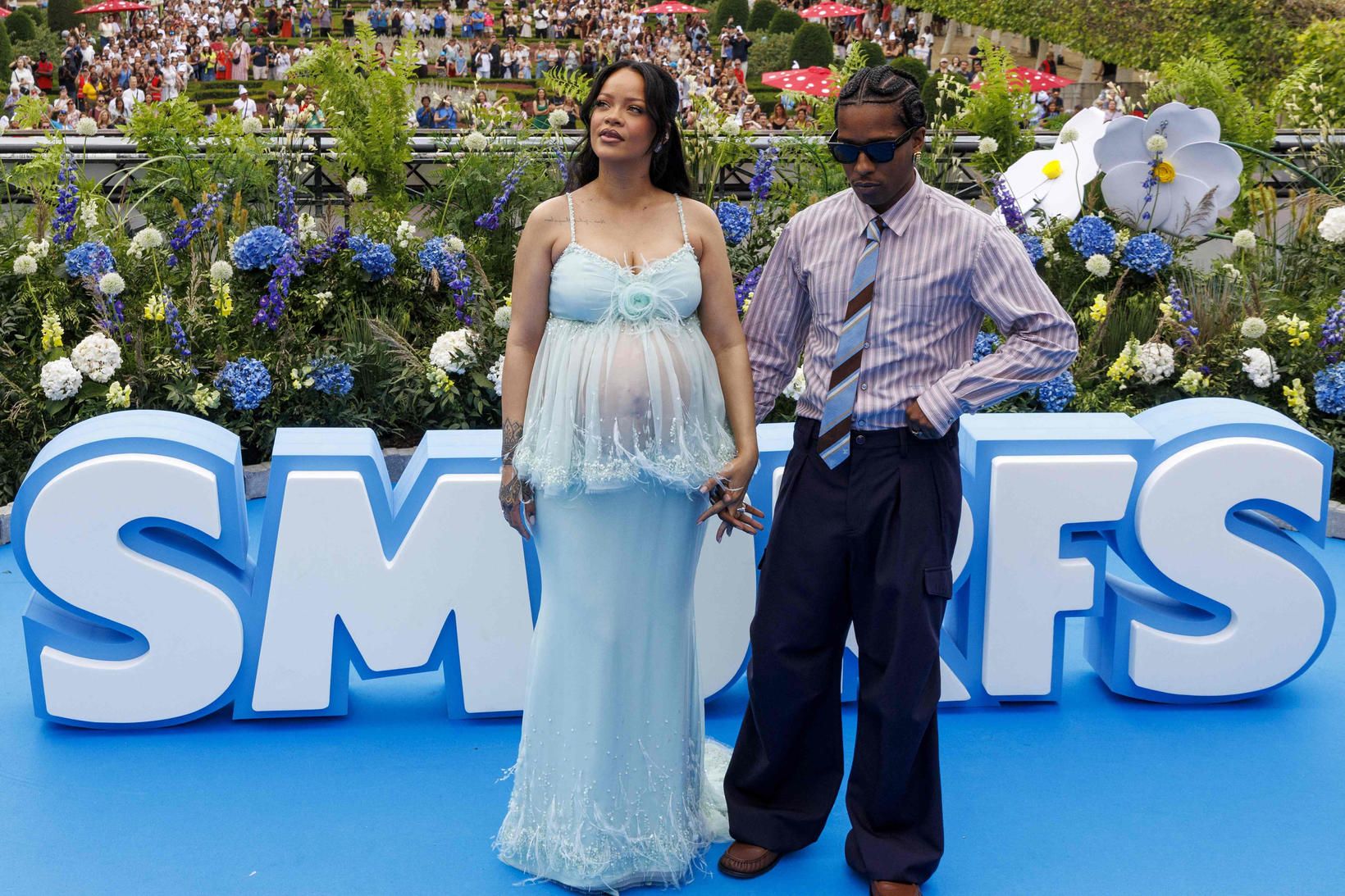 Rihanna ásamt eiginmanninum, A$AP Rocky.