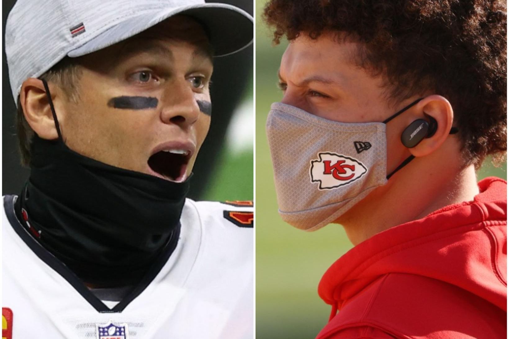 Tom Brady og Patrick Mahomes keppa í kvöld um Ofurskálina.