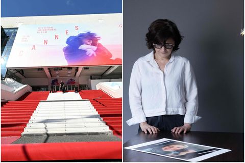 Leikstjórinn Sepideh Farsi frumsýndi heimildarmynd sína á Cannes í dag.