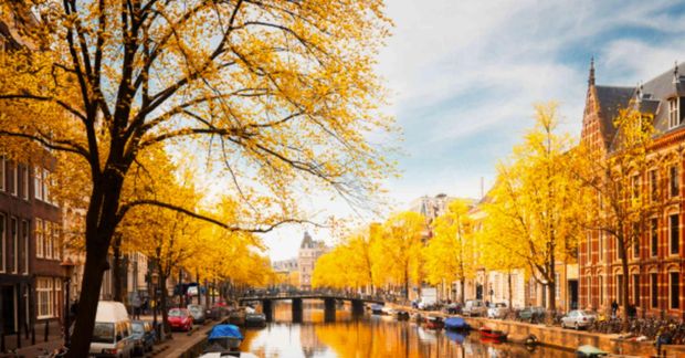 Amsterdam skartar sínu fegursta á haustin.