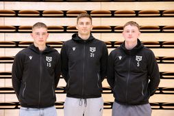 Brynjar Kári Gunnarsson, Mario Matasovic og Veigar Páll Alexandersson eftir undirskriftina.