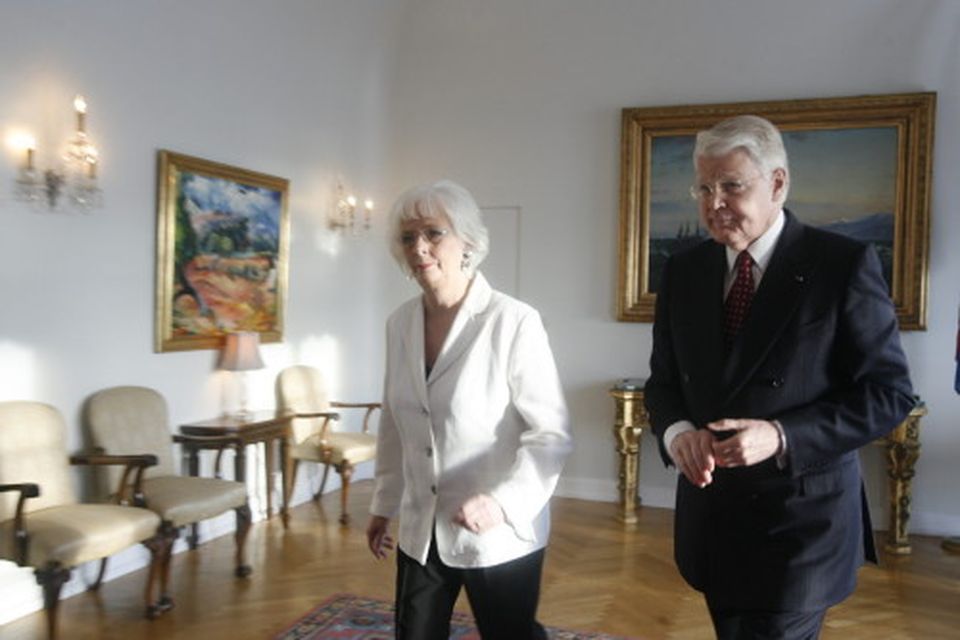 Jóhanna Sigurðardóttir og Ólafur Ragnar Grímsson.