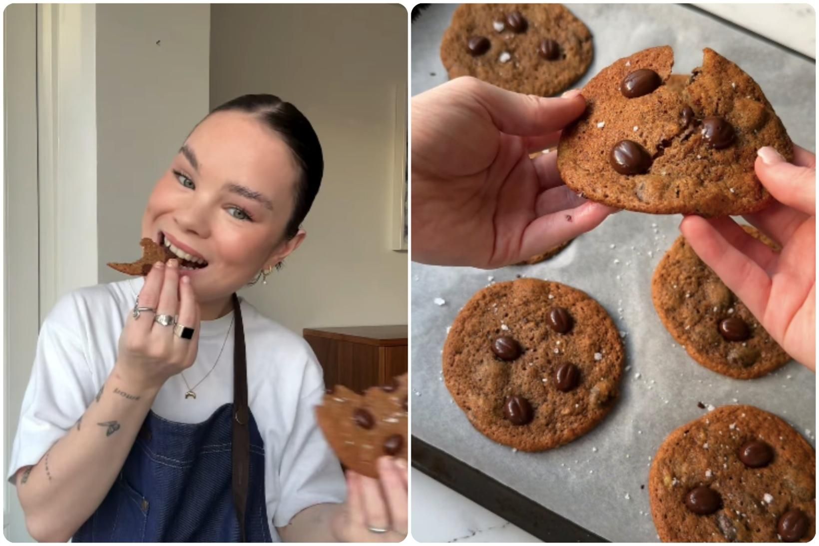 Elenora Rós Georgsdóttir bakaði þessar dásamlegu bananabrauðs- og súkkulaðibitakökur fyrir …