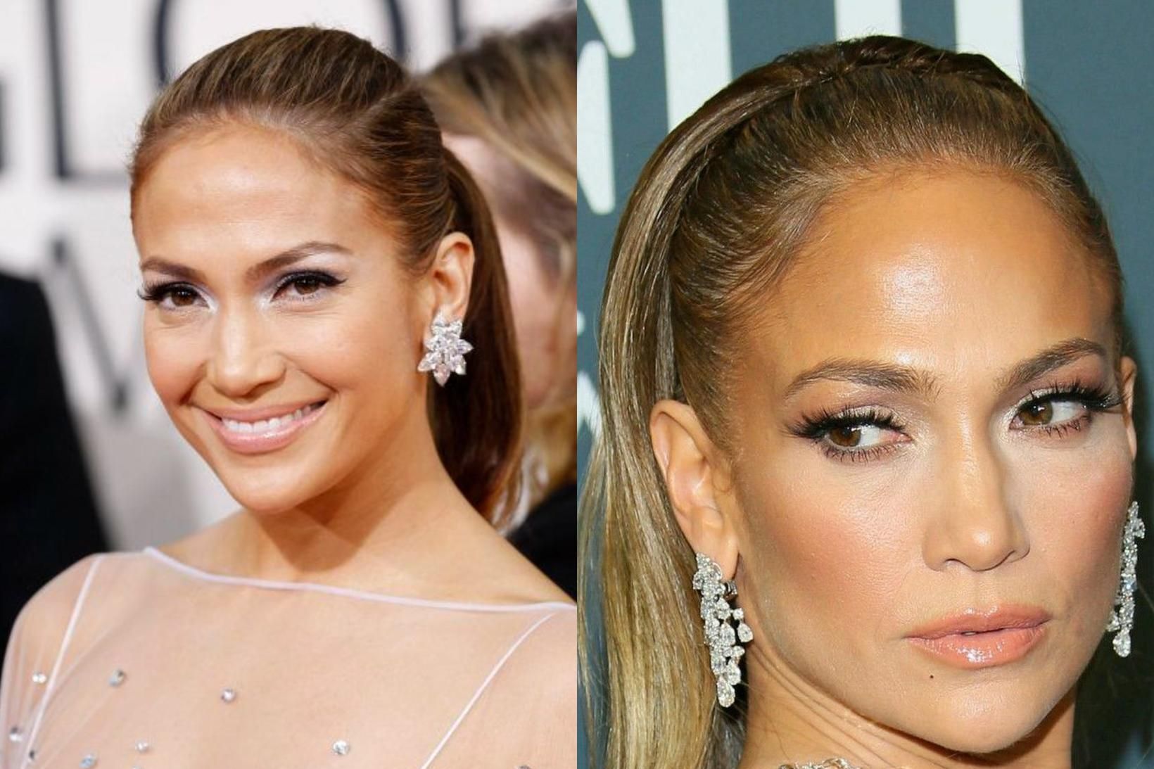 Jennifer Lopez árið 2010 og árið 2020.