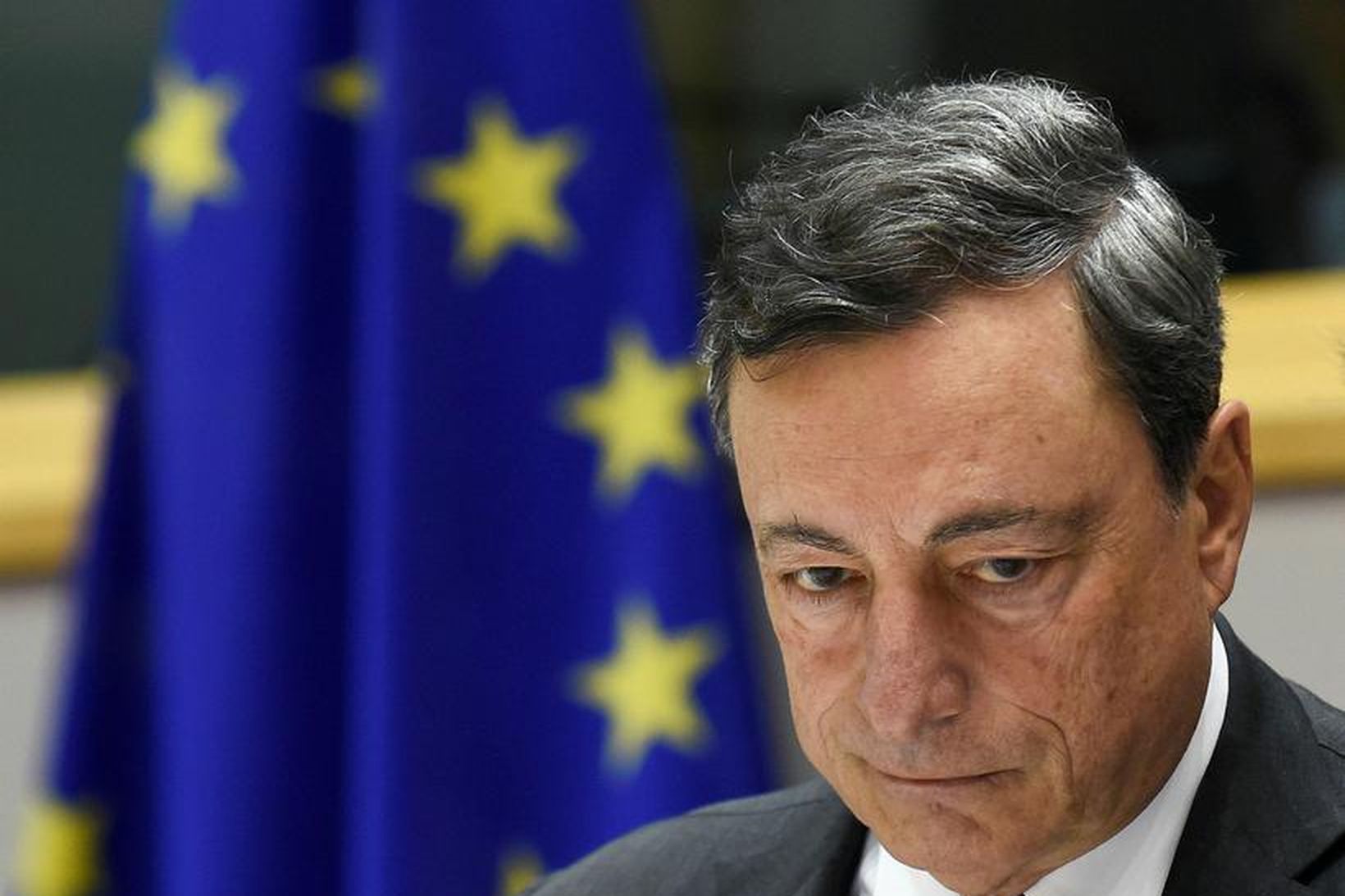 Mario Draghi, bankastjóri evrópska seðlabankans.