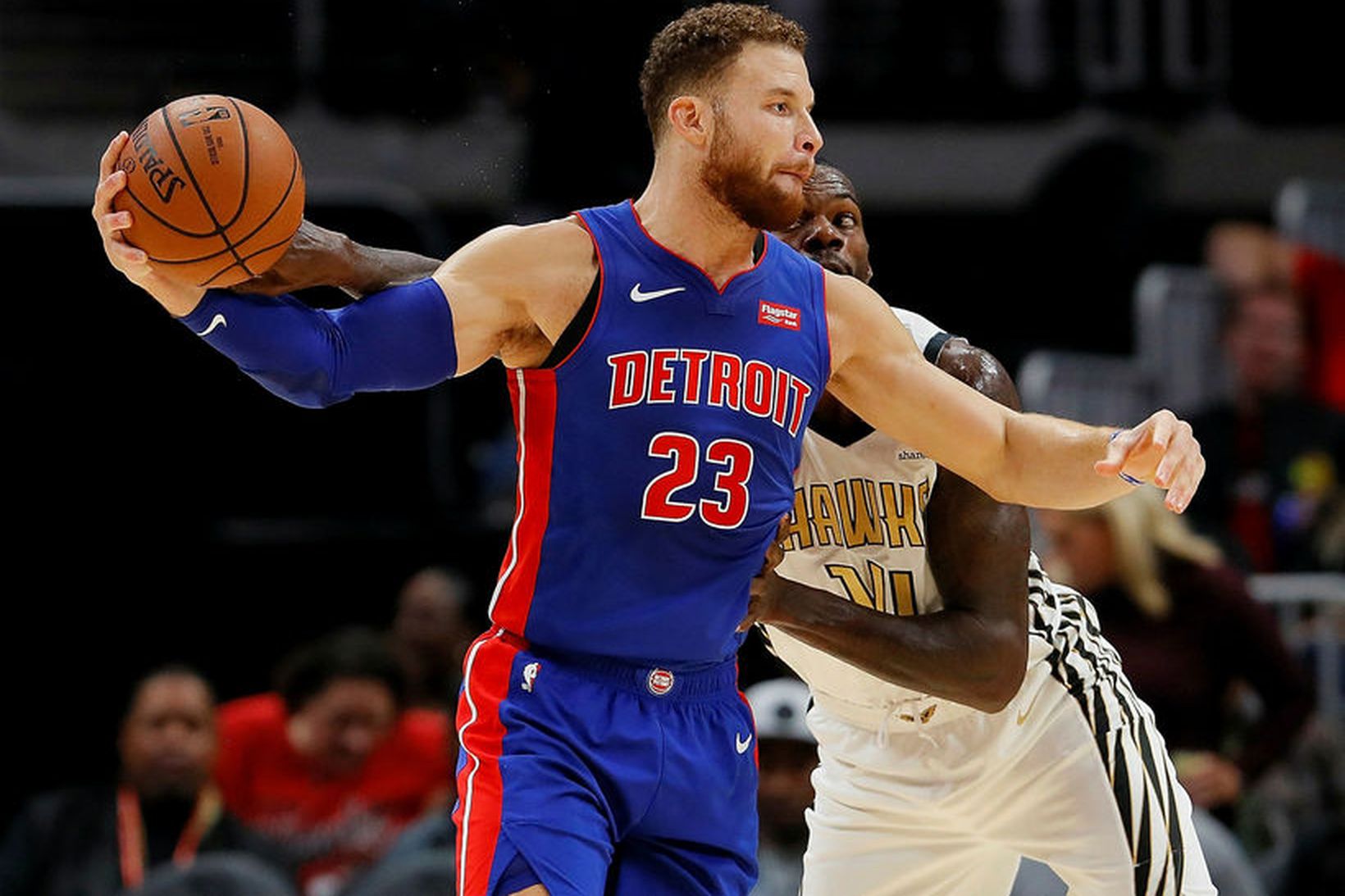 Blake Griffin í leik með Detroit Pistons árið 2018.