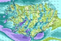 Svona lítur vindaspáin út í fyrramálið kl. 7.