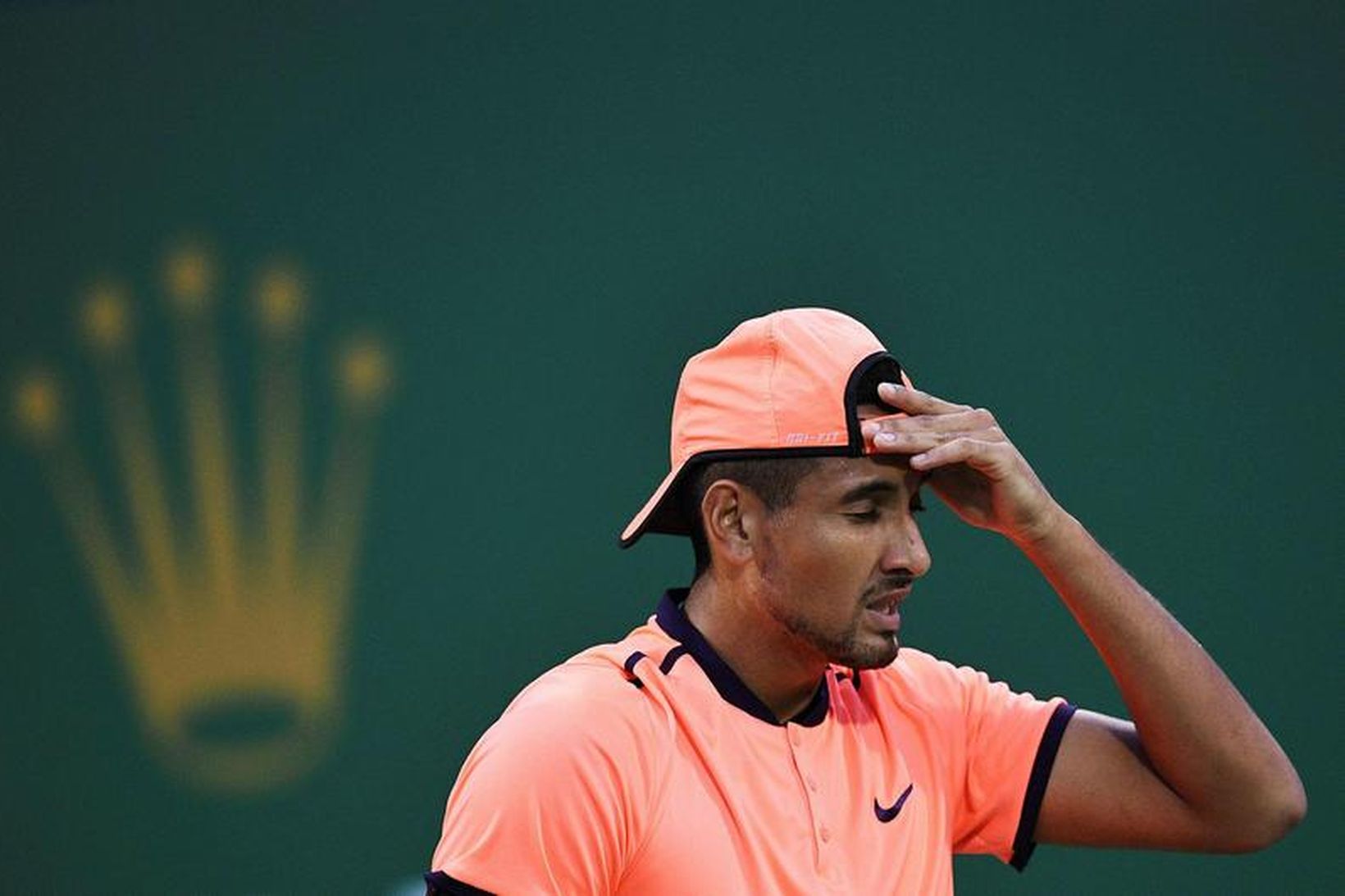 Nick Kyrgios sýndi af sér einstaklega óíþróttamannslega framkomu.