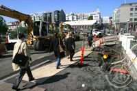 Framkvæmdir langt á eftir áætlun í Bankastræti.