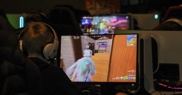 Mikil spenna ríkti þegar keppt var í Fortnite á KIA Íslandsmeistaramóti ungmenna