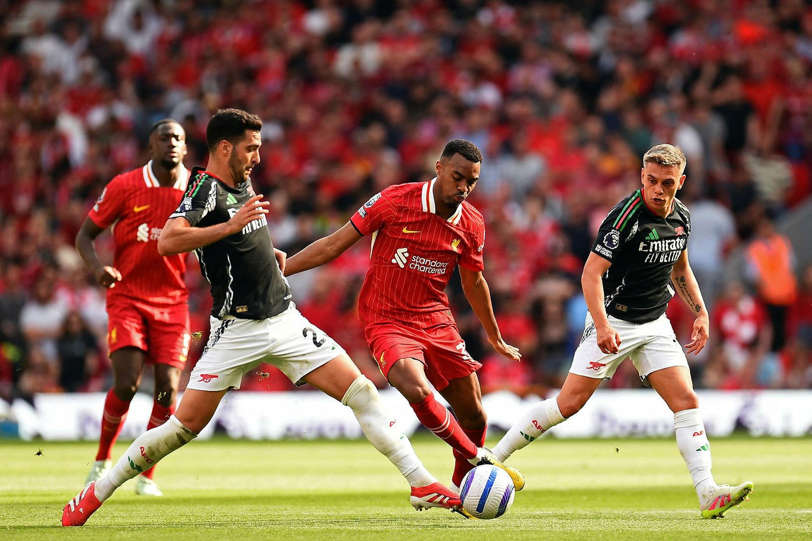 Ryan Gravenberch í leik með Liverpool á tímabilinu.