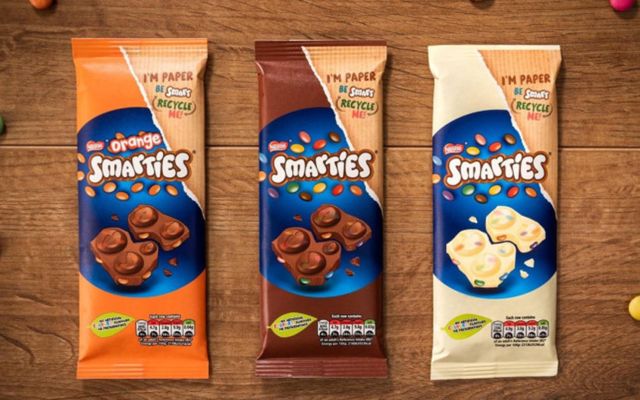Þrjú ný Smarties súkkulaðistykki eru komin á markað og það í endurvinnanlegum umbúðum.