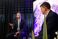 Námuvinnsla Eldur Ólafsson, forstjóri Amaroq Minerals, var gestur Stefáns Einars Stefánssonar á fundinum.