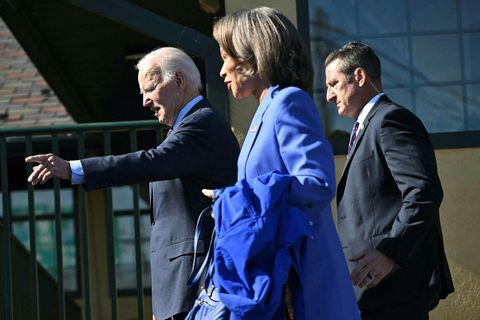 Lisa Blunt Rochester ásamt Joe Biden Bandaríkjaforseta.