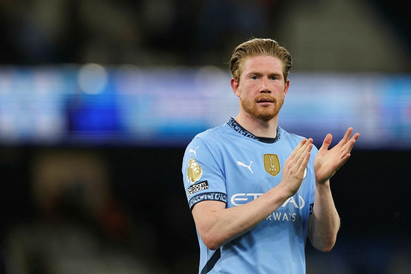 Kevin De Bruyne reyndist hetja City í kvöld.