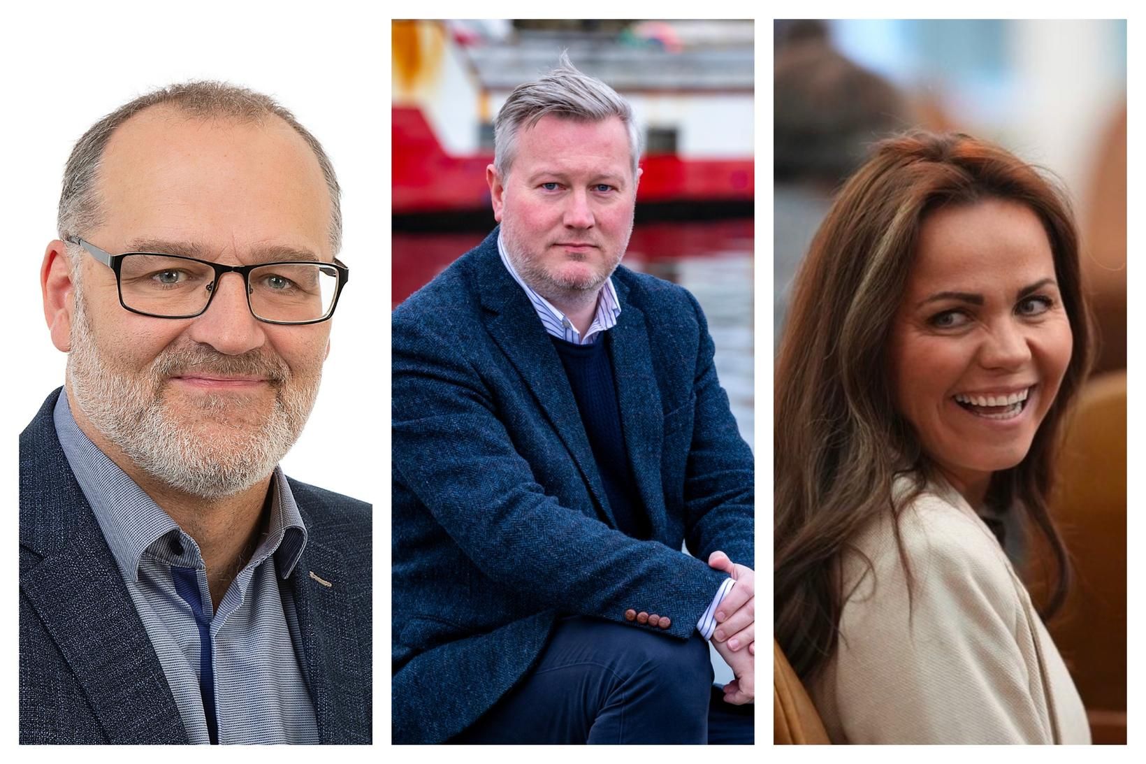 Ólafur Adolfsson, Jens Garðar Helgason og Ingibjörg Isaksen