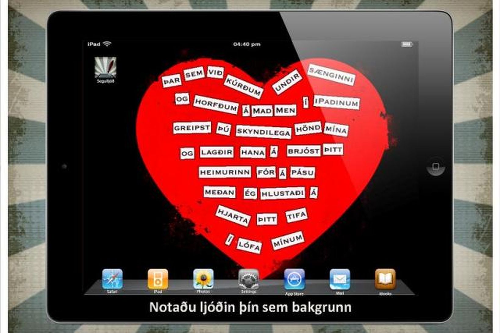 Segulljóð er íslenskt smáforrit fyrir iPad sem er hugsað til …