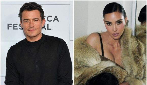 Orlando Bloom kyssir Kim Kardashian