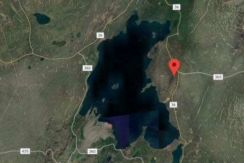 The couple were stuck for  20 hours on this road by Miðfell which is impassable.