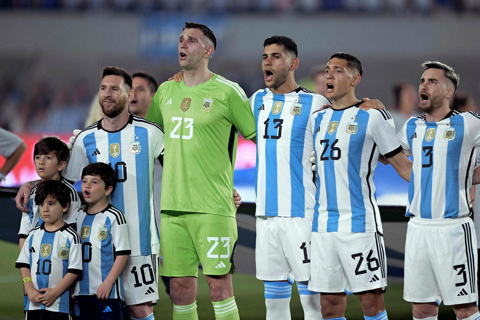Lionel Messi, Emiliano Martínez, Cristian Romero, Nahuel Molina og Nicolas …