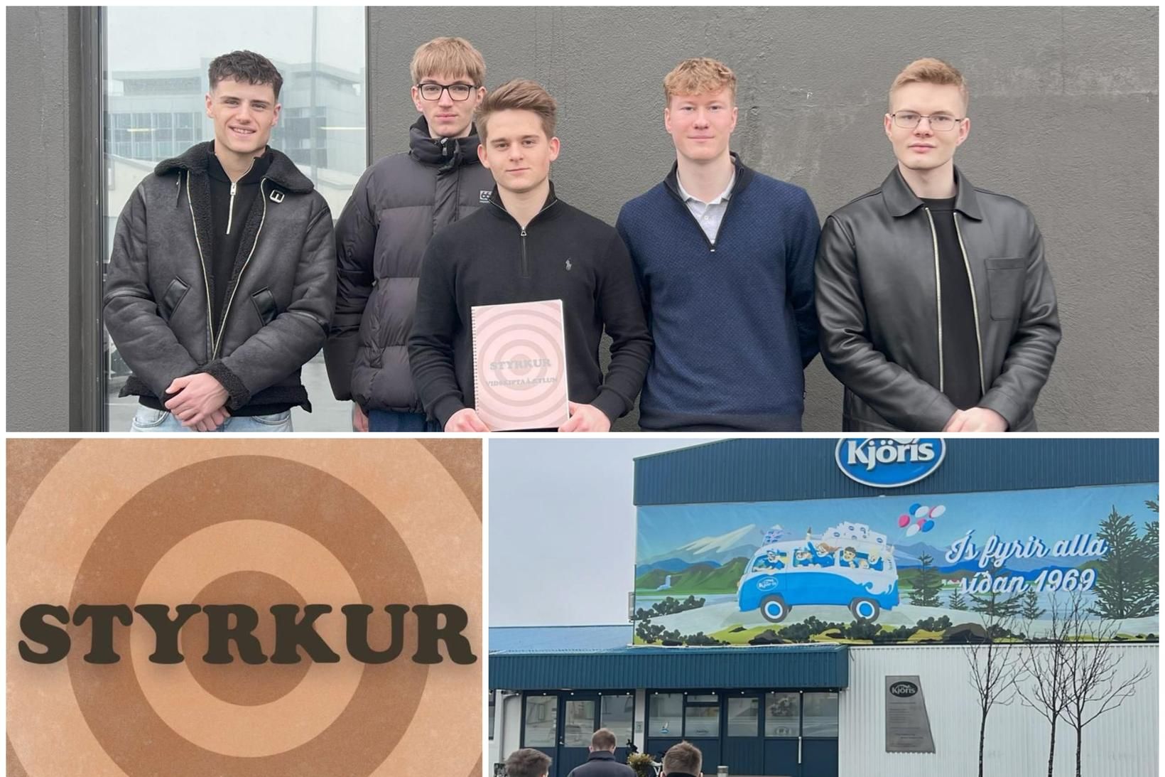 Strákarnir eru í frumkvöðlaáfanga í skólanum og ákváðu að gera …