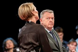 Lars Løkke Rasmus­sen, utanríkisráðherra Danmerkur, sést hér í spjallþætti sem var sýndur nýverið þar sem …