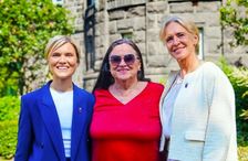 Kristrún Frostadóttir forsætisráðherra, Inga Sæland félags- og húsnæðismálaráðherra og Þorgerður Katrín Gunnarsdóttir utanríkisráðherra.