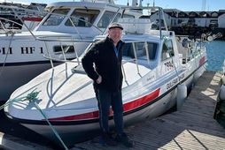 Óðinn Arnberg fékk afhentan nýjan bát af gerðinni Sómi 870. Báturinn hefur fengið nafnið Gullfaxi …