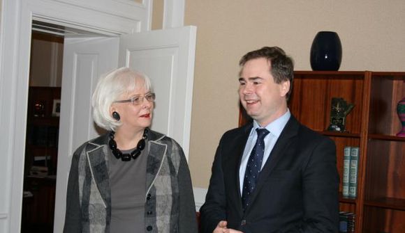 Jóhanna hitti Evrópumálaráðherrann