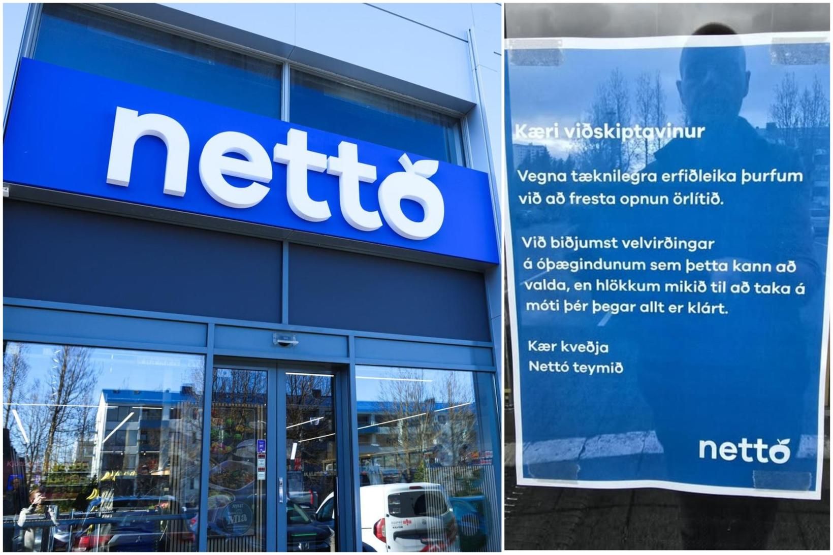 Verslun Nettó í Glæsibæ hefur verið lokuð í á sjöttu …