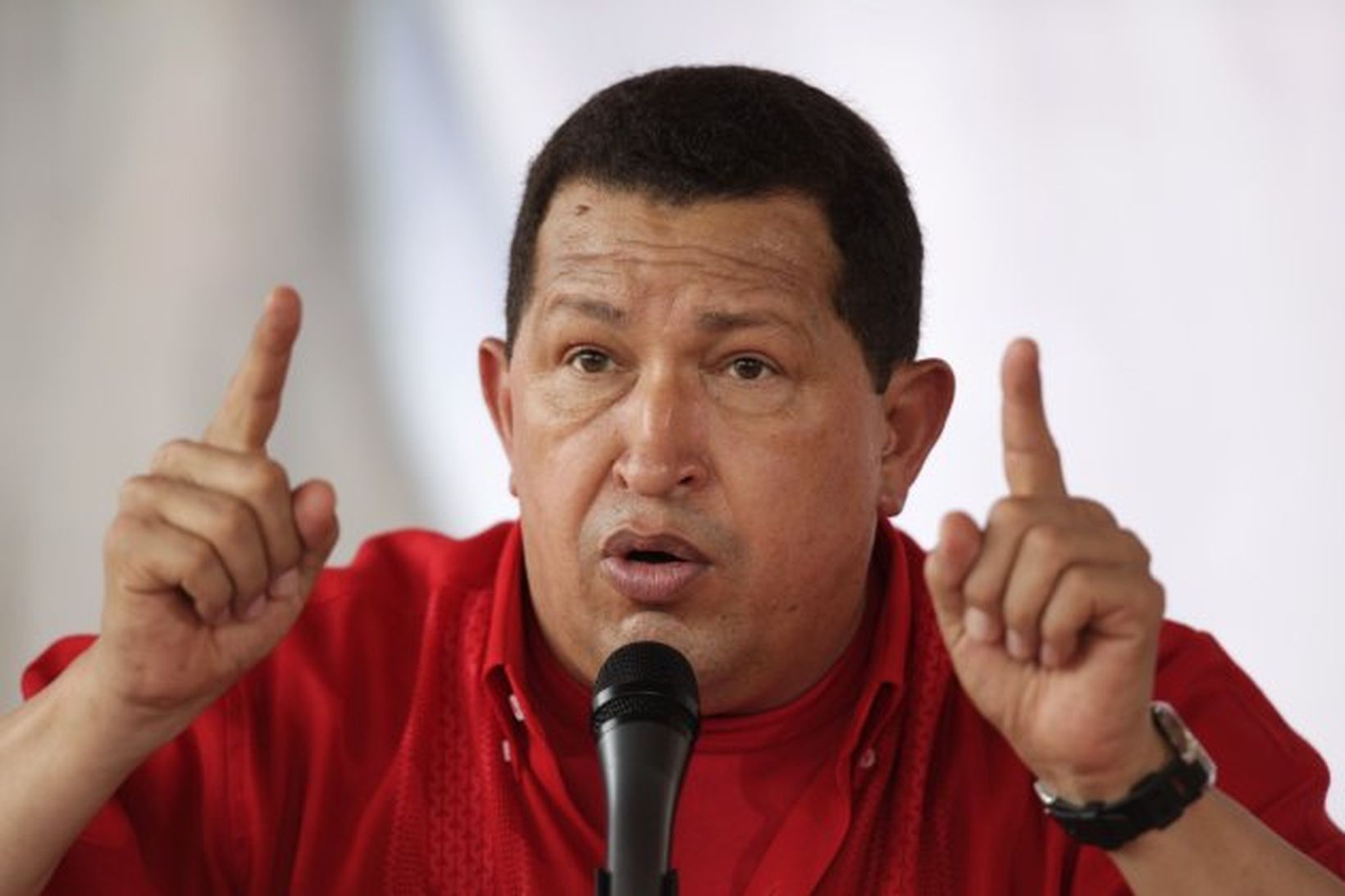 Hugo Chavez forseti Venezuela.